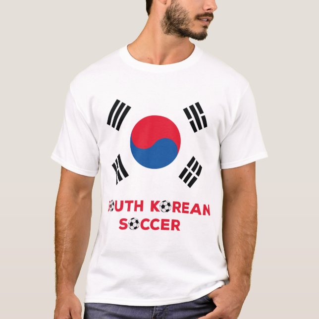 Südkoreanischer Fußball T-Shirt (Vorderseite)