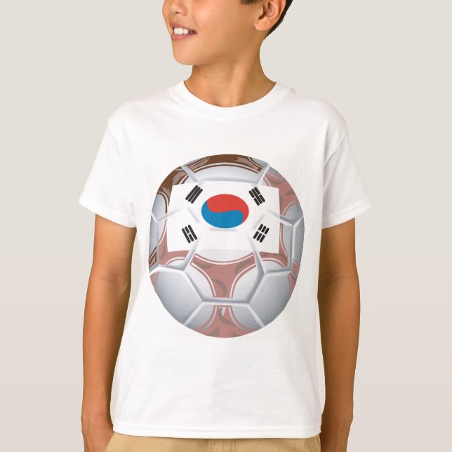Südkoreanischer Fußball T-Shirt (Vorderseite)