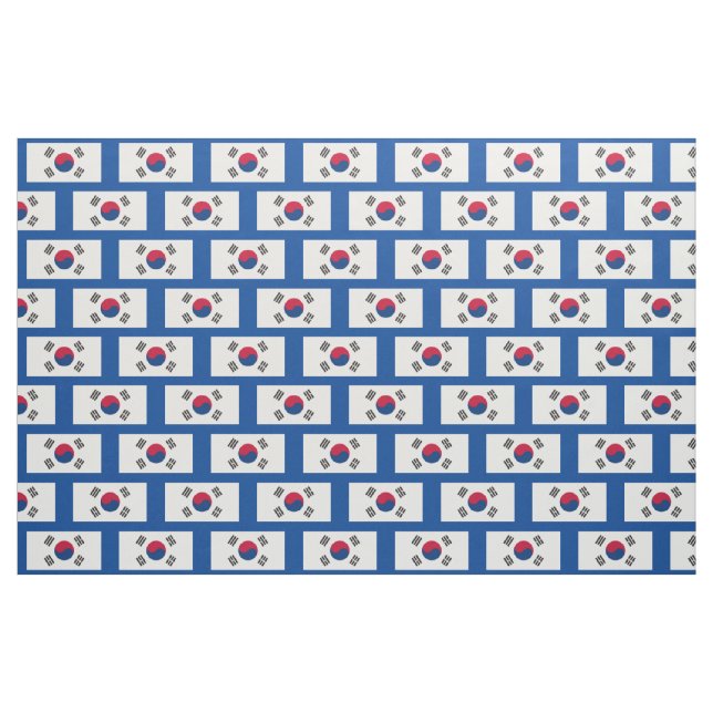 südkoreanisches Flaggengewebe Stoff (Fat Quarter (45,7 x 55,9 cm))