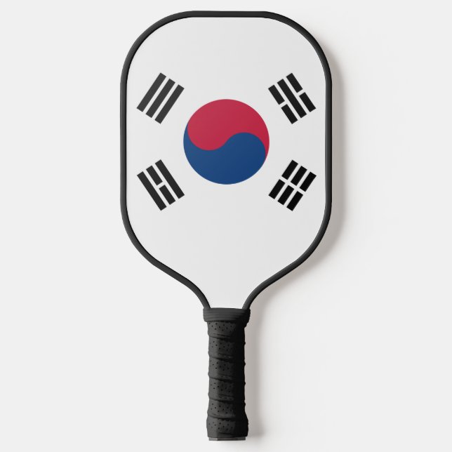 südkoreanisches Flaggenzeichen Pickleball Schläger (Vorderseite)