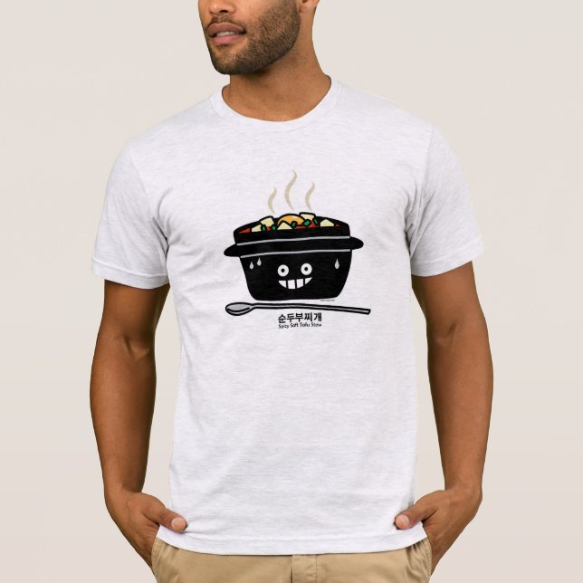 Südkoreanisches Gewürzwein Tofu Stew-Suppe Sundubu T-Shirt (Vorderseite)