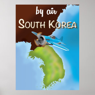 Südkoreanisches Reiseplakat Poster