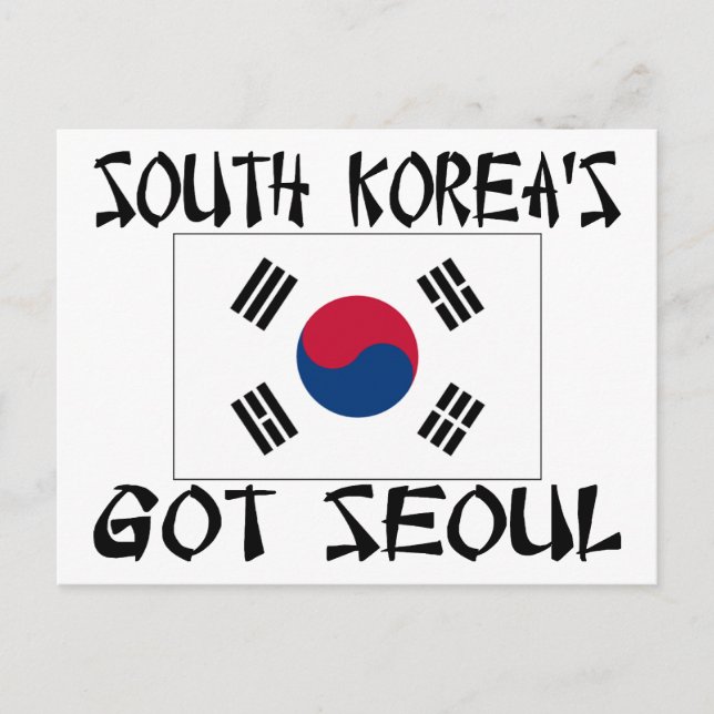 Südkoreas Got Seoul Postkarte (Vorderseite)