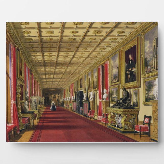 Südkorridor, Windsor Castle, 1838 (Chromolitho) Fotoplatte (Vorderseite)