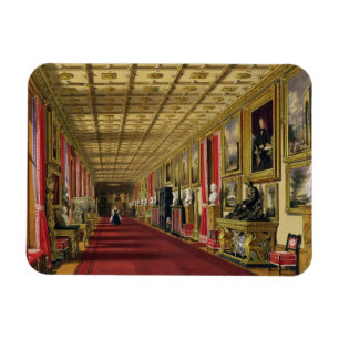 Südkorridor, Windsor Castle, 1838 (Chromolitho) Magnet