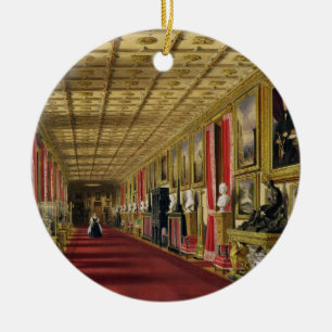 Südkorridor, Windsor Schloss, 1838 (chromolitho) Keramikornament