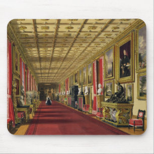 Südkorridor, Windsor Schloss, 1838 (chromolitho) Mousepad