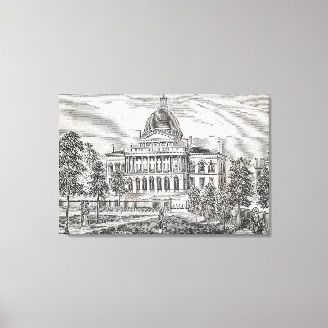 Südlage des Staat in Boston Leinwanddruck (Vorderseite)