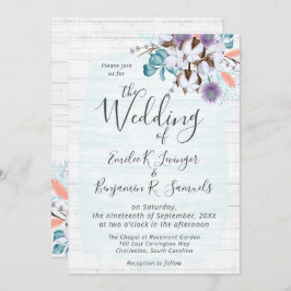 Südlandwolle Bolzen Botanisches Rustikales Holz Einladung