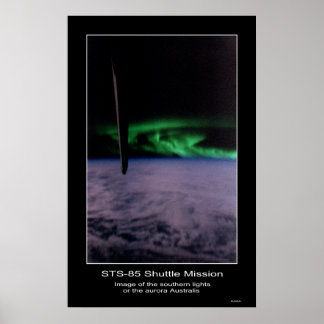 Südlich beleuchtet das aurora... poster