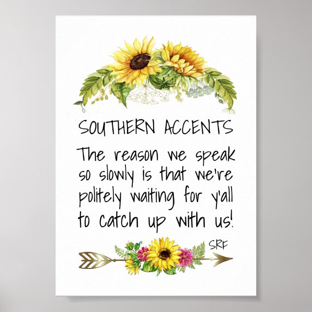 Südliche Akzente Poster (Vorne)