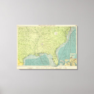 Südliche amerikanische atlantische Häfen Leinwanddruck