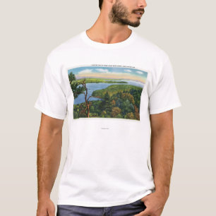 Südliche Ansicht von See vom Spalte-Felsen-Licht T-Shirt