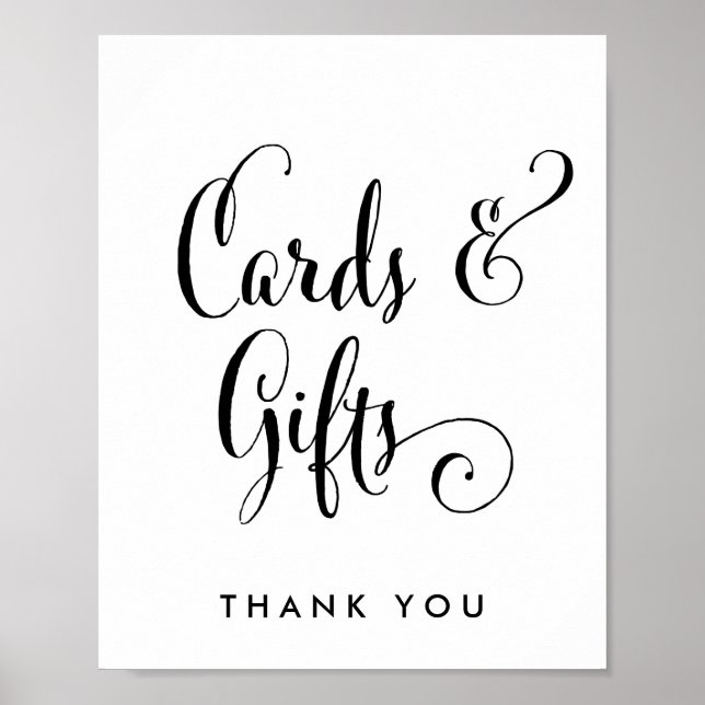 Südliche Belle Calligraphy Cards und Geschenke Zei Poster (Vorne)