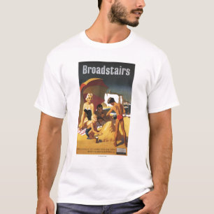 Südliche britische Eisenbahn-Familie auf Strand T-Shirt