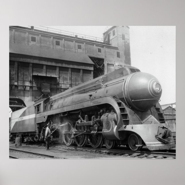 Südliche Eisenbahn Pazifik PS-4 #1380 Poster (Vorne)