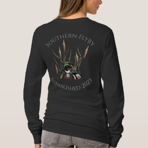 Südliche Fliege mit Holzente mit langen Schwänzen T-Shirt