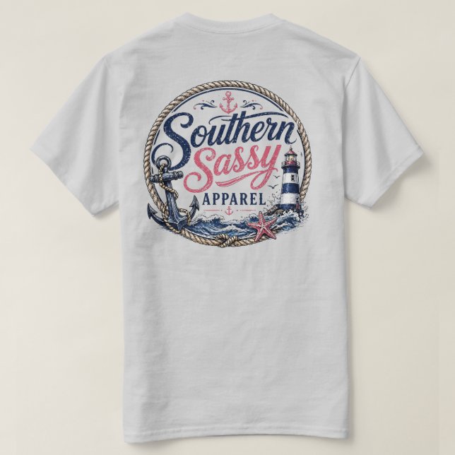Südliche freche Kleidung T-Shirt (Design Rückseite)