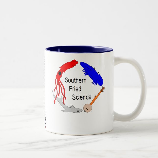 Südliche gebratene Wissenschafts-Tasse Zweifarbige Tasse (Rechts)