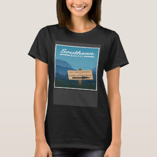 Südliche Gospel Musik Abendessen am Boden Singin T-Shirt