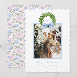 Südliche Grandmillennial Pastell Chinoiserie Feiertagskarte