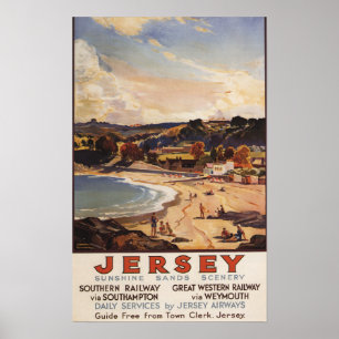 Südliche/Große Western Bahnhofsszene Poster