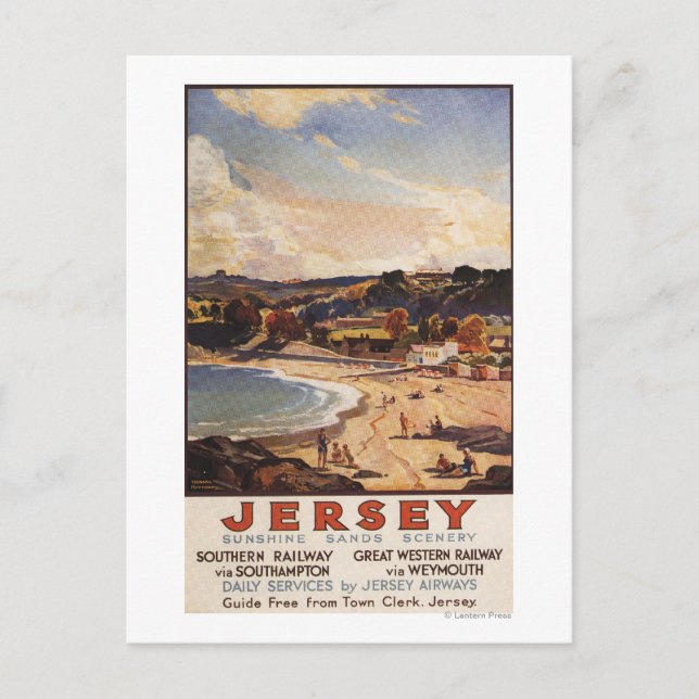 Südliche/Große Western Bahnhofsszene Postkarte (Vorderseite)