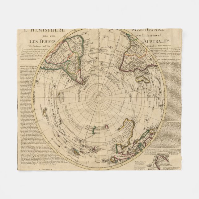 Südliche Hemisphäre 4 Fleecedecke (Vorderseite (Horizontal))