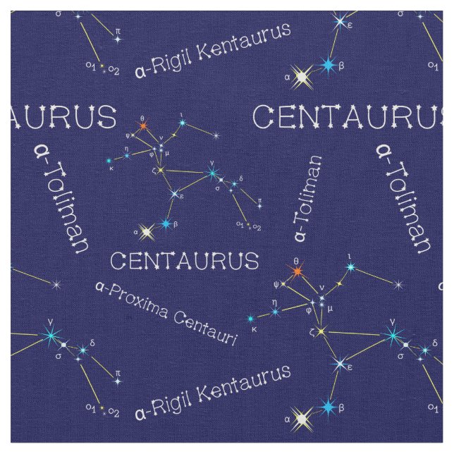 Südliche Hemisphäre Sternbild Centaurus Stoff (Nahaufnahme)