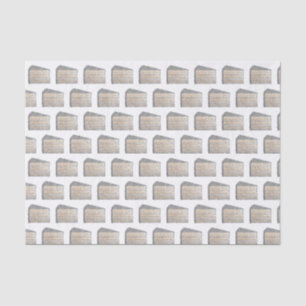 Südliche Kokosnuss Zuckerguss Schicht Kuchen Slice Seidenpapier