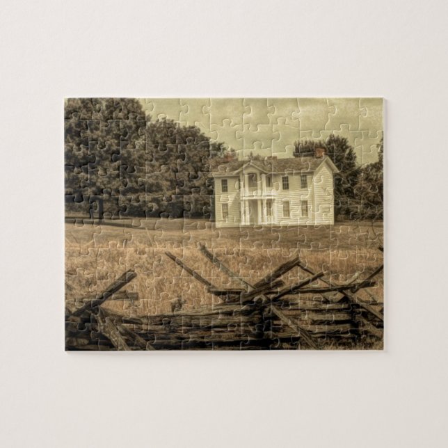 Südliche Landschaft Rustikales Kolonialhaus Puzzle (Horizontal)