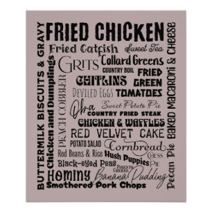 Südliche Lebensmittel Fotodruck