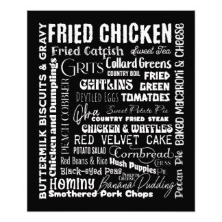 Südliche Lebensmittel Fotodruck