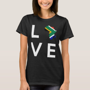 Südliche Liebe Afrika Flaggenstaaten Liebe Afrika T-Shirt