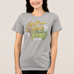 Südliche Mädchen lassen Jesus den Rest erledigen ( Tri-Blend Shirt