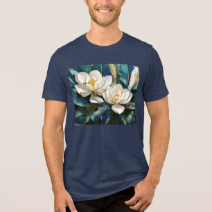 Südliche Magnolienkunst Tri-Blend Shirt