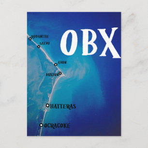 Südliche OBX-Karte Postkarte
