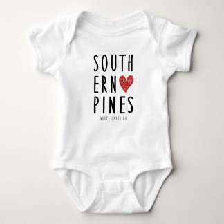 Südliche Pines North Carolina Baby Outfit Geschenk Baby Strampler