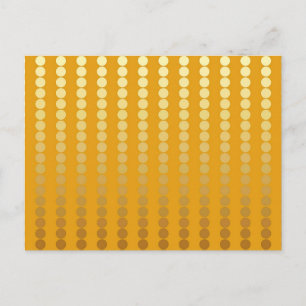 Südliche Punkte - Gold und Senf Postkarte
