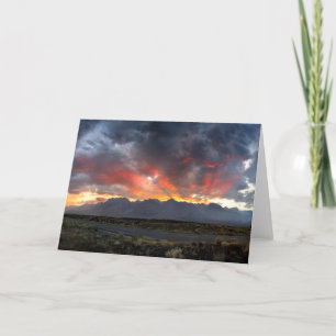 Südliche Sierra Nevada Berge Sunset Panorama Karte