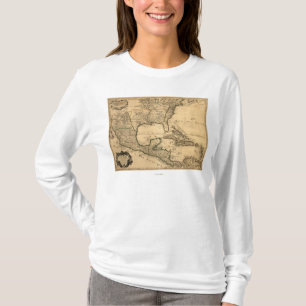 Südliche Staat- und Mittelamerika-Karte T-Shirt
