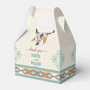 Südliche Western Boho Folklopfen Hochzeit Geschenkschachtel