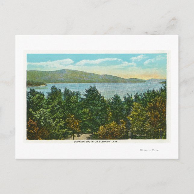 Südlicher Blick auf den See Postkarte (Vorderseite)