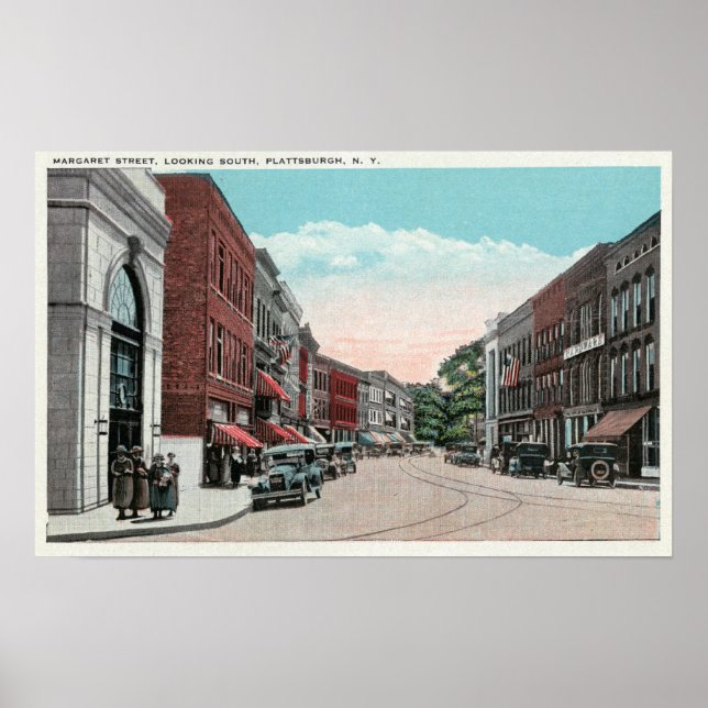 Südlicher Blick auf die Margaret Street Poster (Vorne)