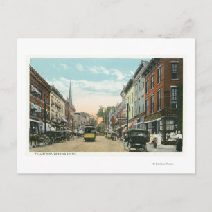 Südlicher Blick auf die Wall Street Postkarte