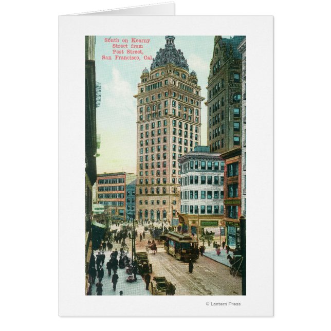Südlicher Blick auf Kearny St von Post St (Vorne)