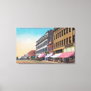 Südlicher Blick von Elk Street Bellingham, WA Leinwanddruck