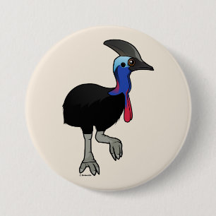 Südlicher Cassowary Button