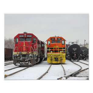 Südlicher Eisenbahn-Druck Indianas Fotodruck