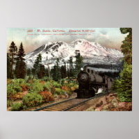 Südlicher Pazifik - Mt. Shasta 1912 Vintag